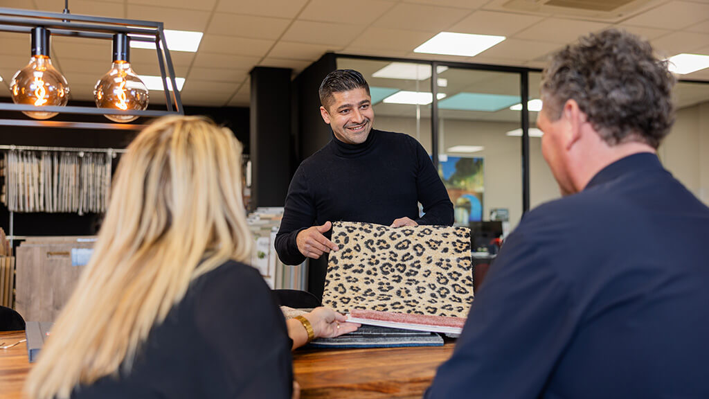 Trap bekleden met unieke stoffering